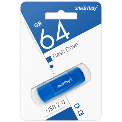 USB флэш-диск Smart Buy 64GB  Scout Blue